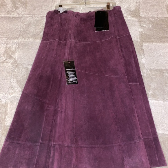 Pamela McCoy Leather skirt Size 16 - Picture 5 of 5